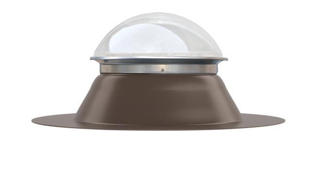 Natural Light tubular skylight flat roof dome and flashing