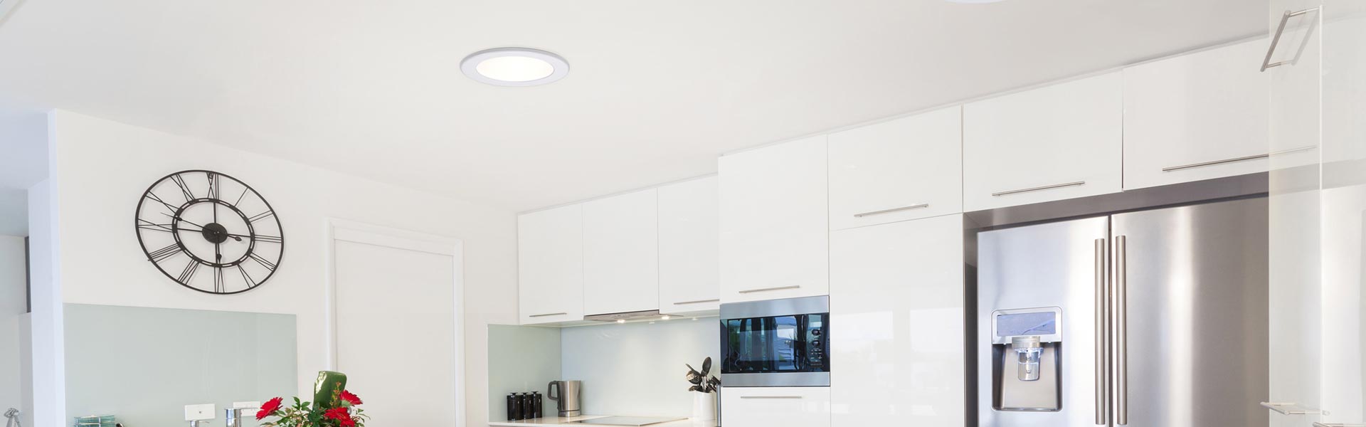 Natural Light tubular skylight installed in modern kitchen